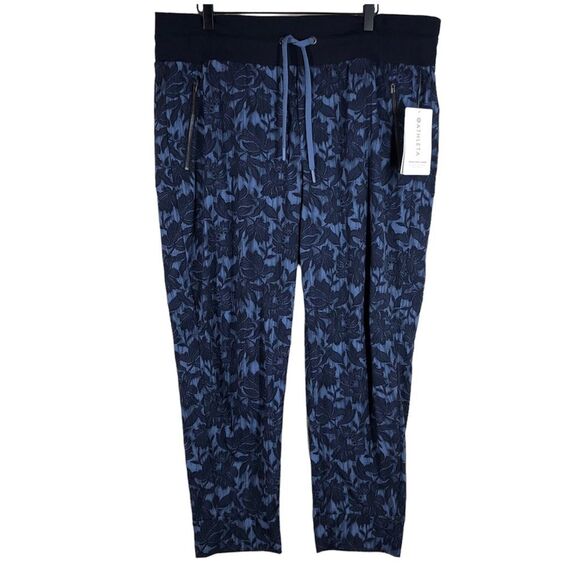 NEW Athleta Trekkie North Jogger Pants Ethereal Bloom Cottage Blue Plus Size 18 - Picture 1 of 12